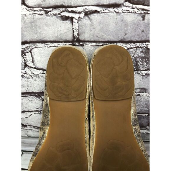 Kork Ease Metallic Gold Leather Perforated Ballet Flats Shoes Women Sz 11M US/43 - Picture 16 of 16